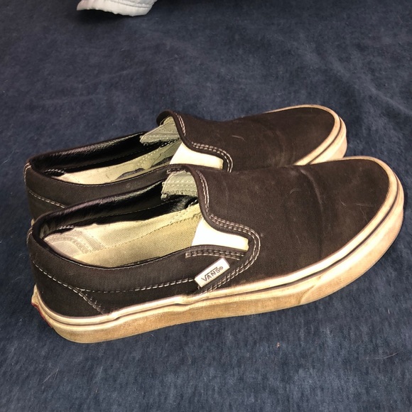 Black Slip on Vans - Picture 1 of 5